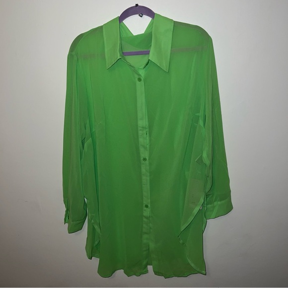 PLUS Sheer Top 💚 - Picture 4 of 5